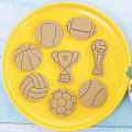 Miniatyrbilde 5 av 5: Biscuit Baking Stencils 3d Pastry Cutters Set Reusable Pressable Biscuit Stencil