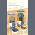 Miniatyrbild 2 av 8: 1000ml Hängande Vattendispenser för Husdjursbur, Automatisk Vattenfontän för Katter och Hundar, Dricksfontän, Drickskål, Rosa