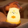 Miniatyrbillede 3 af 5: LED-nattelys til børn, sød tiger-nattelys, blødt silikone-nattelys med berøringssensor, bærbart silikone-LED-lys