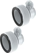 Typ B slangadapter för pumpar, 2-pack, poolslangadapter för 1,5\" och 1,25\" kopplingar