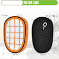 Miniatyrbillede 5 af 5: 4 stk. filtre til Philips Speedpro Max Aqua håndholdt Fc6812 Fc6813