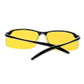 Miniatyrbilde 2 av 3: Anti-glare Polariserte Solbriller Kjøring Natt Syn Briller Metall Firkant Briller Menn