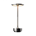 Miniatyrbillede 2 af 4: Led-bordlampe, trådløs, dæmpbar læselampe, vandtæt metal USB-genopladelig bordlampe - 1 stk. Høj kvalitet (sølv)
