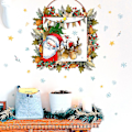 Miniatyrbilde 4 av 5: Santa Snowflake Jul Veggklistremer Soverom Dekorativ Veggklistremer Selvklebende Veggklistremer
