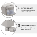 Miniatyrbild 2 av 3: Utomhus rörelsesensor vägglampa LED PIR infraröd rörelsesensor detektor för strålkastare