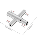 Miniatyrbilde 2 av 4: 4-i-1 Kryss Sillcock Nøkkel Holdbar Heavy Duty Mini Nøkkel For Bad