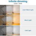 Miniatyrbillede 3 af 5: 2023 - 48 LED-klemmelampe 360 fleksibel klemmelampe 3 lystilstande og 10 lysstyrkeniveauer