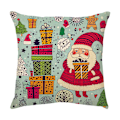 Miniatyrbild 1 av 5: 1 Pack Julgransprydnader för Jul Kuddfodral Jultomten Kuddfodral Heminredning Stil 10
