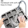 Miniatyrbilde 3 av 5: 1 sett med 12 firkantede hulrom Mini kake Non Stick Baking Carbon Steel Bakeware Kake Brødform 3x4 Individuell Cutter Sheet Tray