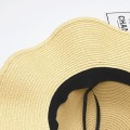 Miniatyrbilde 2 av 5: Dame Halmhatt Bred Bremskjerm Strand Solhatt Sammenleggbar Stor Dame Floppy