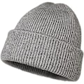 Miniatyrbilde 1 av 5: Herre Uld Hue Med Fleece Strikket Vinterhue Fortykke Hue Termisk Vindtæt Unisex Huer Sort（Grå）