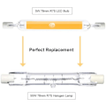 Miniatyrbilde 3 av 5: 5w R7s 78mm J78 Cob Filament Led Pære, 500 Lumen 360 Grader, 30w 48w 50w Halogenpære Ekvivalent, Perfekt Til Hjem, Kjøkken, Rom, Balkong, Kontor Osb