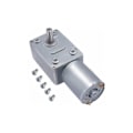 Miniatyrbild 1 av 5: LYLM DC 12V 25RPM Turbo Snäckväxelmotor Hög Vridmoment Mikro 13mm Axelväxelmotor med Skruv JGY370-1225