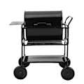 Pikkukuva 3 / 5: Nukkekodin tarvikkeet Mini BBQ-teline Käsirattaat Keittiö Simulaatio Koriste 1:12