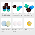 Miniatyrbillede 2 af 5: Buffing Pad Kit Kompatibel Polermaskine, Poleringspude Kompatibel Små Områder Polering
