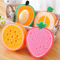 Miniatyrbild 3 av 5: Två mango frukt förtjockade svampdukar för rengöring av diskar svamp disktrasa disktrasa panna torka bord kan återanvändas för matlagning och användning