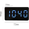Miniatyrbild 2 av 5: Växande LED-spegel digital väckarklocka snooze skrivbordsklocka väckning tyst kalender dimbar elektronisk skrivbordsklocka S heminredningsklocka