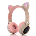 Trådlösa Bluetooth-hörlurar för barn, kattöron Bluetooth trådlösa/trådade