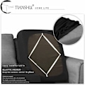 Miniatyrbild 3 av 5: Stretchig soffkuddefodral soffkudde möbelskydd soffskydd för soffa enkelsits kuddfodral för stol (1 sits, svart)