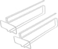 Set med 2 vinglasställ, vinglashållare, under skåpet, glasställ, väggmontering, vinglas, hängande ställ vit