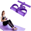 Miniatyrbillede 1 af 5: Pedal Modstandsbånd, Elastiske Sit-up Bånd, 4-Rørs Trækreb Multifunktionelt Spændingsreb Kropstræner x Bodybuilding Udstyr til Mave/Arm/Yoga