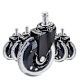 Miniatyrbilde 1 av 5: Kontorstol hjul erstatning hjul 4 stk Universal Fit Hardware Tregulv teppe 3 tommer