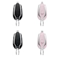 Miniatyrbillede 4 af 5: 1500mah Power Fob Bærbar Mini Power Bank Nødlader Til Moble Telefon Earset Bærbar Keychai（Sort，Apple）