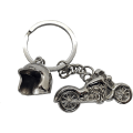Miniatyrbilde 1 av 3: Motorsykkel nøkkelring, stilig og kreativ motorsykkel i metall