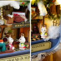 Miniatyrbild 4 av 5: Bygg ditt eget miniatyrhus i One Piece-stil - Gör-det-själv-byggsats för vuxna, DIY-hantverksgåva för kvinnor (Vintervandring) - 14,3 x 8,4 x 2,6 cm