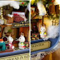 Miniatyrbild 4 av 5: Bygg en miniatyr av One Piece Tiny House för vuxna, DIY-byggsats för miniatyrhus i låda, DIY-hantverksgåva för kvinnor (Winter Roaming) - 14,3 8,4 2,6 cm