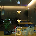 Miniatyrbild 1 av 6: LED 3D Jultomte Fönsterljus Jul Fönsterdekoration Sugkopp Julbelysning, Hängande Fe-ljus (Klocka)