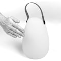 Miniatyrbilde 3 av 5: 8-farget LED oppladbar bordlampe, hvit, trapesformet
