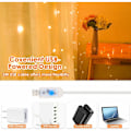 Miniatyrbild 4 av 5: 300 LED-lampor Twinkling Lights Firefly Lights Dekorativ belysning Koppartråd Twinkling Fairy Lights För Sovrum Trädgård Uteplats Heminredning