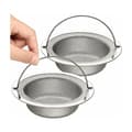 2-pack rostfritt stål avloppssil, anti-täppa kökssil 11 x 7,5 x 2 cm