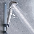 Miniatyrbild 3 av 5: 4 lägen högtrycksduschhuvud med på/av-knapp Vattenbesparande spray Justerbart duschmunstycke Filter Badrum
