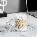 Miniatyrbild 2 av 2: 2 st 10 Oz behållare dispenser klar plast apoteksburk set fåfänga smink arrangör