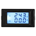 Miniatyrbilde 3 av 5: D69-2042 Dobbel display voltmeter amperemeter Ac80-300v 0-50a 0-100a med strømomformer svart