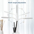 Miniatyrbillede 3 af 5: Led-skrivebordslampe med trådløs oplader, øjenvenlige skrivebordslamper til hjemmekontoret med penneholder, bordlampe med 3 lystilstande, 360 fleksibel svanehals, T