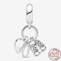 Miniatyrbilde 2 av 4: Sterling Sølv Flaske Og Sko Dangle Ch Armbånd Exqui Gaver|ch