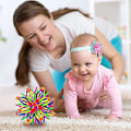 Miniatyrbild 4 av 5: Expanderbar boll, teleskopboll, magisk expanderande bollleksak, färgglad expanderbar magisk blommaboll, sensoriska leksaker för autism för alla-