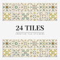 Pikkukuva 2 / 5: (C) Liimautuvat laatat 20x20 Teollinen tyyli Liimautuva backsplash keittiön tiilille, 24 kpl Seinätarrat Kylpyhuone Keittiön liimautuvat seinälaatat laatta P