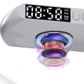 Miniatyrbillede 5 af 5: Bluetooth-højttalere Trådløs oplader Atmosfærelampe,bluetooth Højttaler Musikklok Alarmnøgle Og App-styring feng（Hvid）