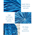 Miniatyrbillede 2 af 5: Sofa Pude Dekoration 3d Græskar Rund Fløjl Pude til Sofa Seng Stol Gulv 15\"x15\", Mørkegrøn (15\"L*15\"W, Mørkegrøn)