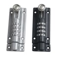 Miniatyrbild 4 av 5: Silver Slide Code Dörrlås - Metall Dörrlås, 4-siffrig Kombinationslås, Tamper Resistant Slide Lock, Väderbeständig, För Spoldörrar, Ladugårdar, Garde