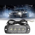 Pikkukuva 1 / 5: 4 Led 12-24v Auton Ajoneuvon Kuorma-auton Strobe-vilkku Sivuvaroitus Varoituslamppu