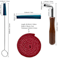 Miniatyrbilde 1 av 3: Piano Tuning Kit, Profesjonelt Piano Tuning Kit Inkludert Tuning Wrench Hammer, Temperament Strip, Mu