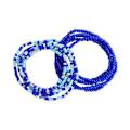 Miniatyrbilde 3 av 4: 2 stk. midjebeltekjeder Bohemian Belly Bead Body Chain for sommerfestkvinner marineblå