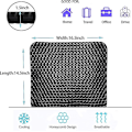 Miniatyrbilde 5 av 5: Gel sete pute, dobbel tykk gel sete pute sete pute med sklisikker trekk, pustende honeycomb smertelindring sete pute for kontorstol bil W