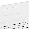 Miniatyrbillede 3 af 5: Projektionsvækkeur Bred Vinkel Desktop 180 Grader Kalender Temperatur Spejl