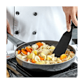Miniatyrbild 5 av 5: 2 st Silikonspatel Omelettspatel Värmebeständig Pannkaksspatel Non-stick Spatel för Matlagning Äggburgare Pizza, Röd, Svart